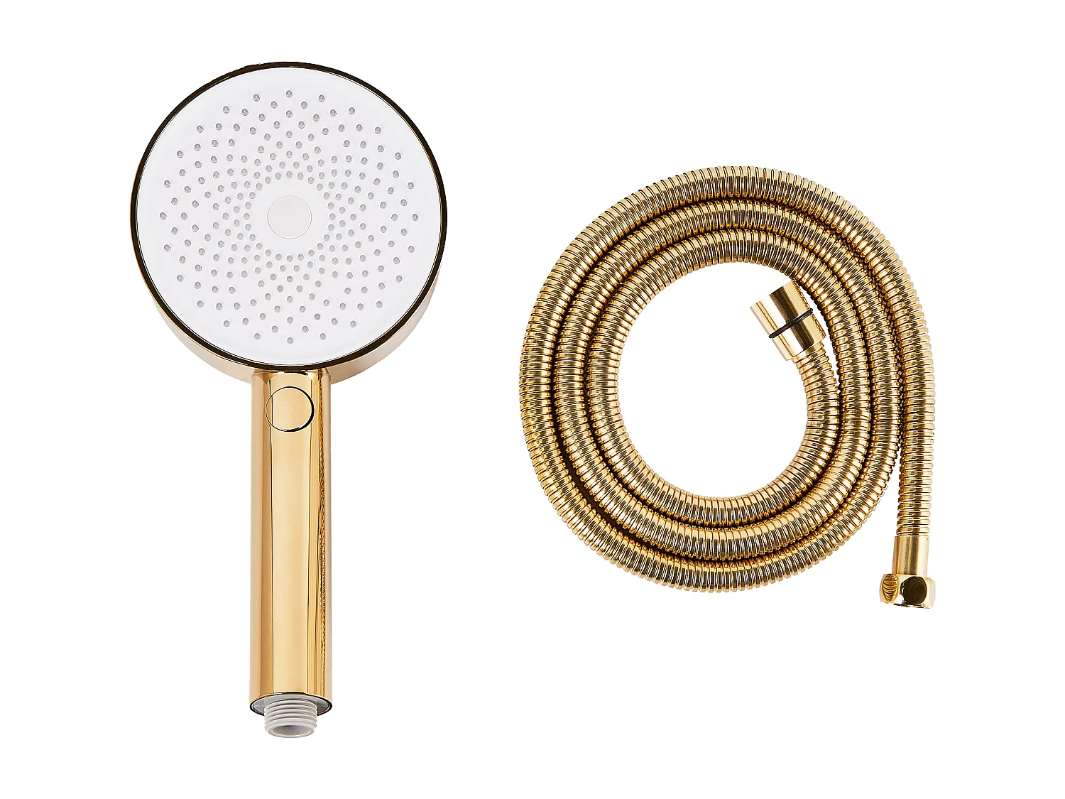 Kit de pommeau de douche avec tuyau flexible UYUCA 4 modes Doré