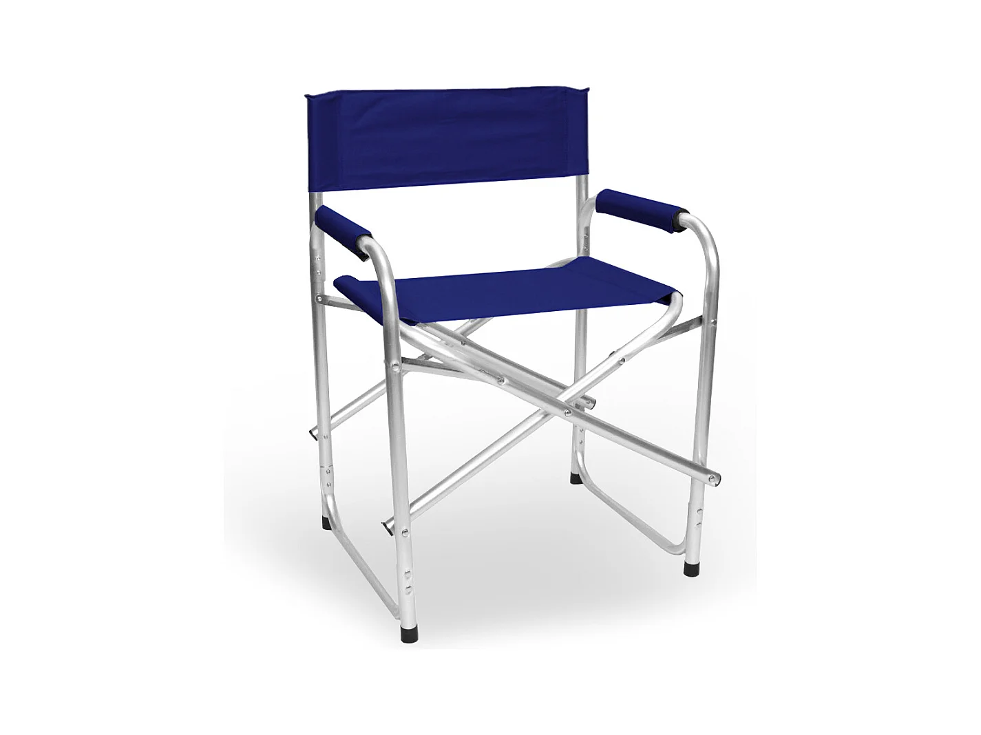 Sedia relax pieghevole Regista in alluminio con rivestimento in textilene blu