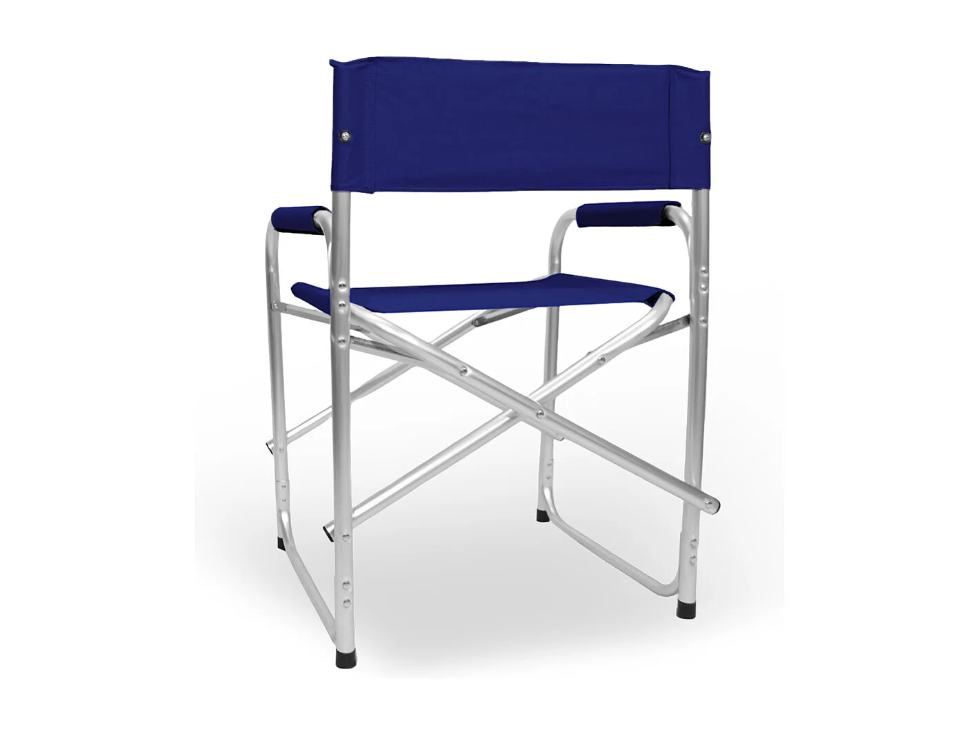 Sedia relax pieghevole Regista in alluminio con rivestimento in textilene blu