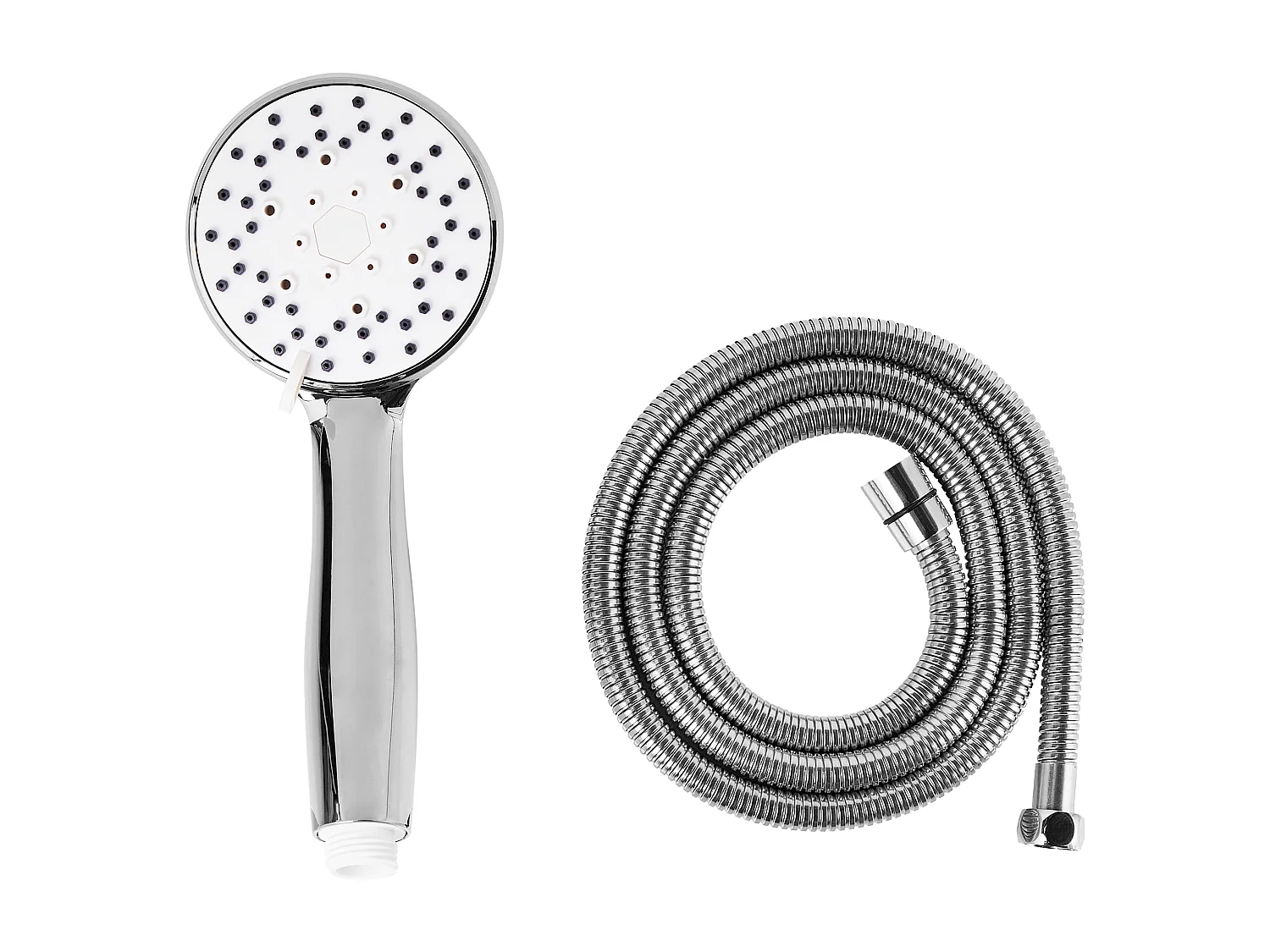 Kit de pommeau de douche avec tuyau flexible MACAY 3 modes Argenté