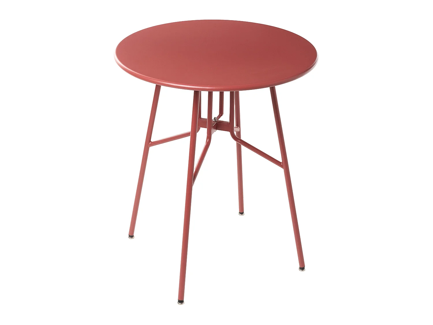 Table bistrot TALTAL 64 cm 64 cm Métal Rouge