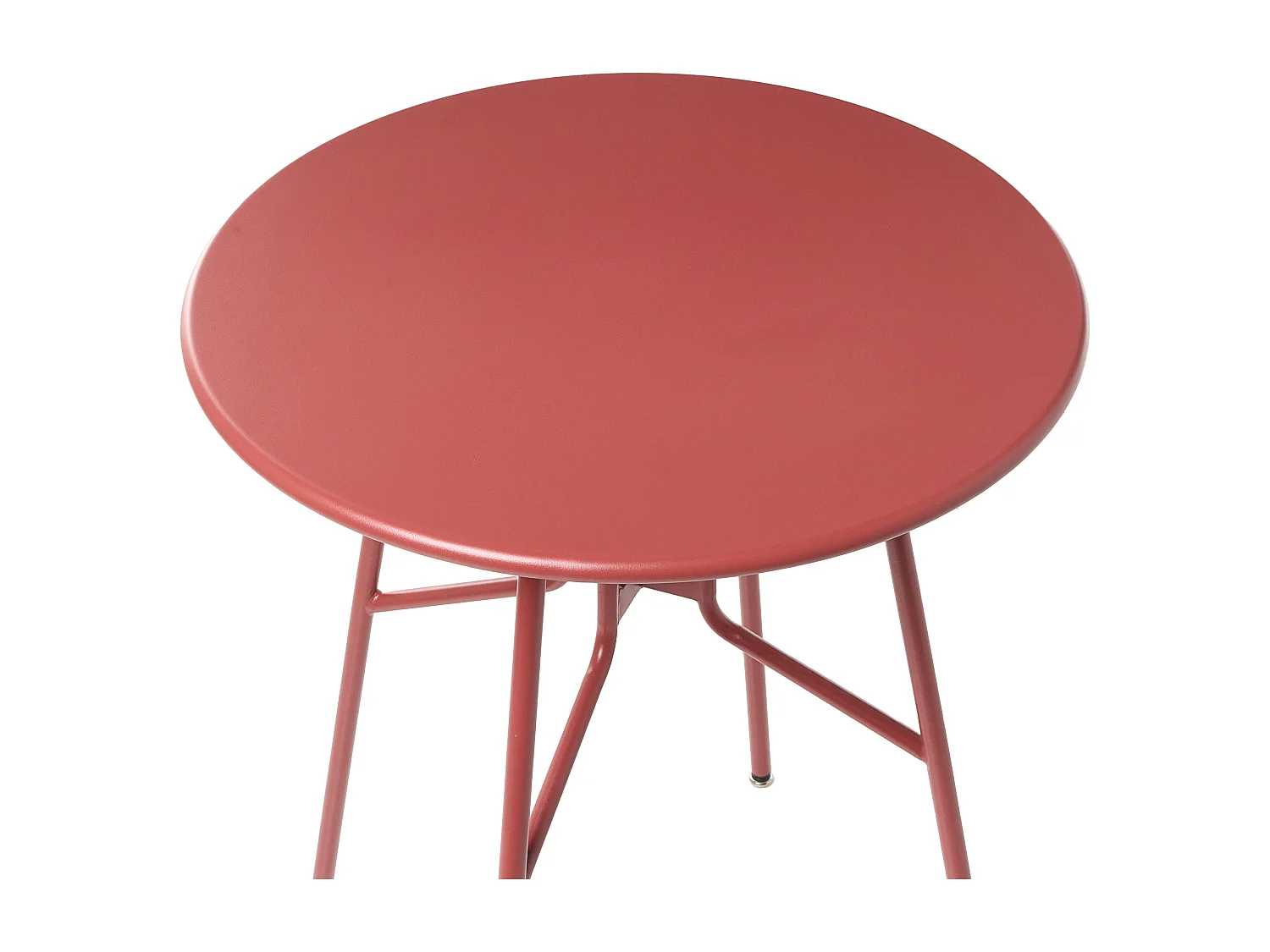 Table bistrot TALTAL 64 cm 64 cm Métal Rouge