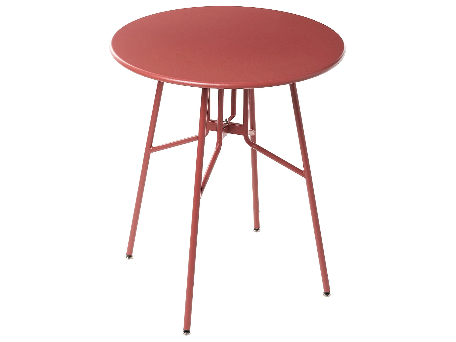 Table bistrot TALTAL 64 cm 64 cm Métal Rouge