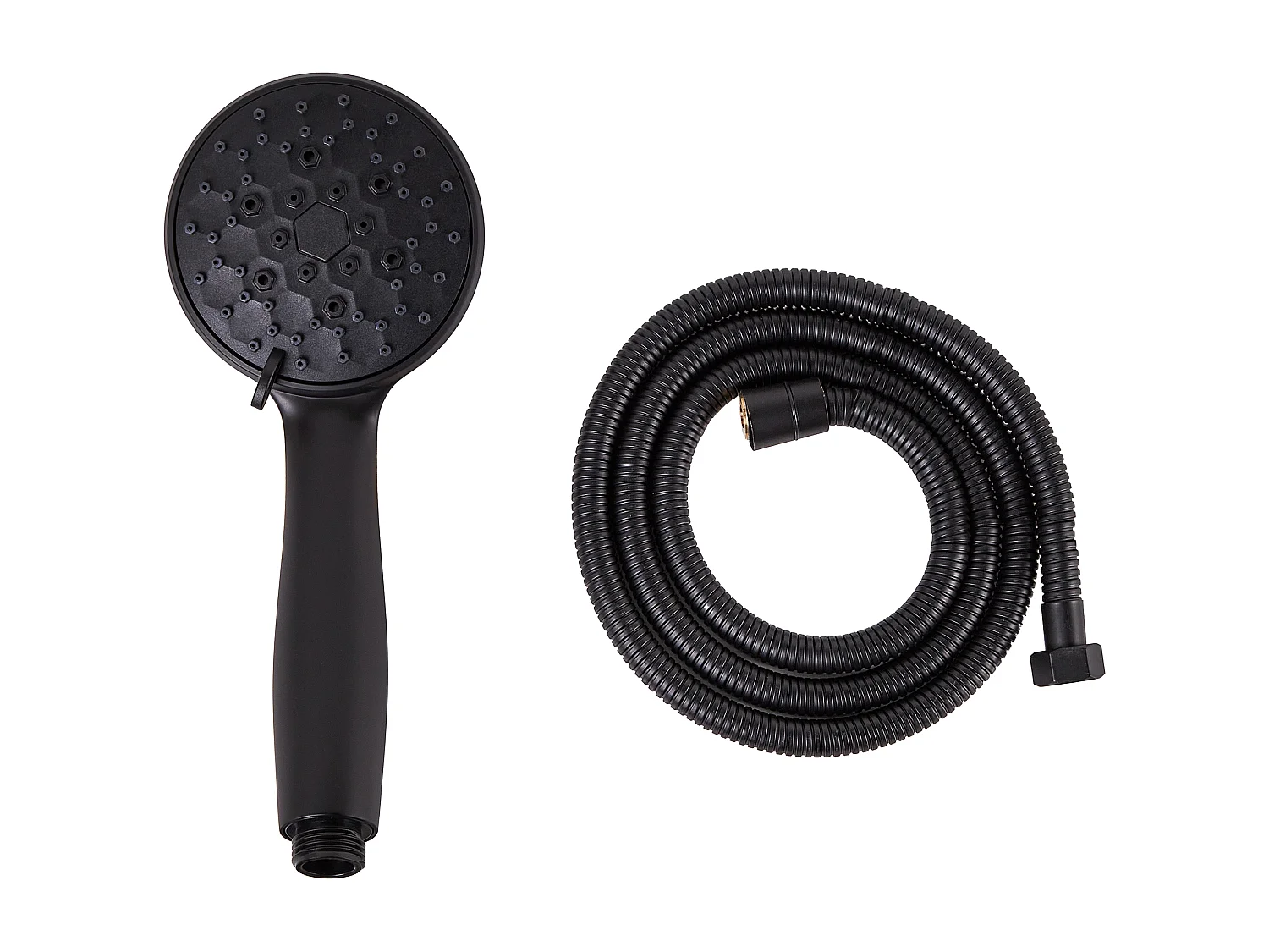 Kit de pommeau de douche avec tuyau flexible MACAY 3 modes Noir