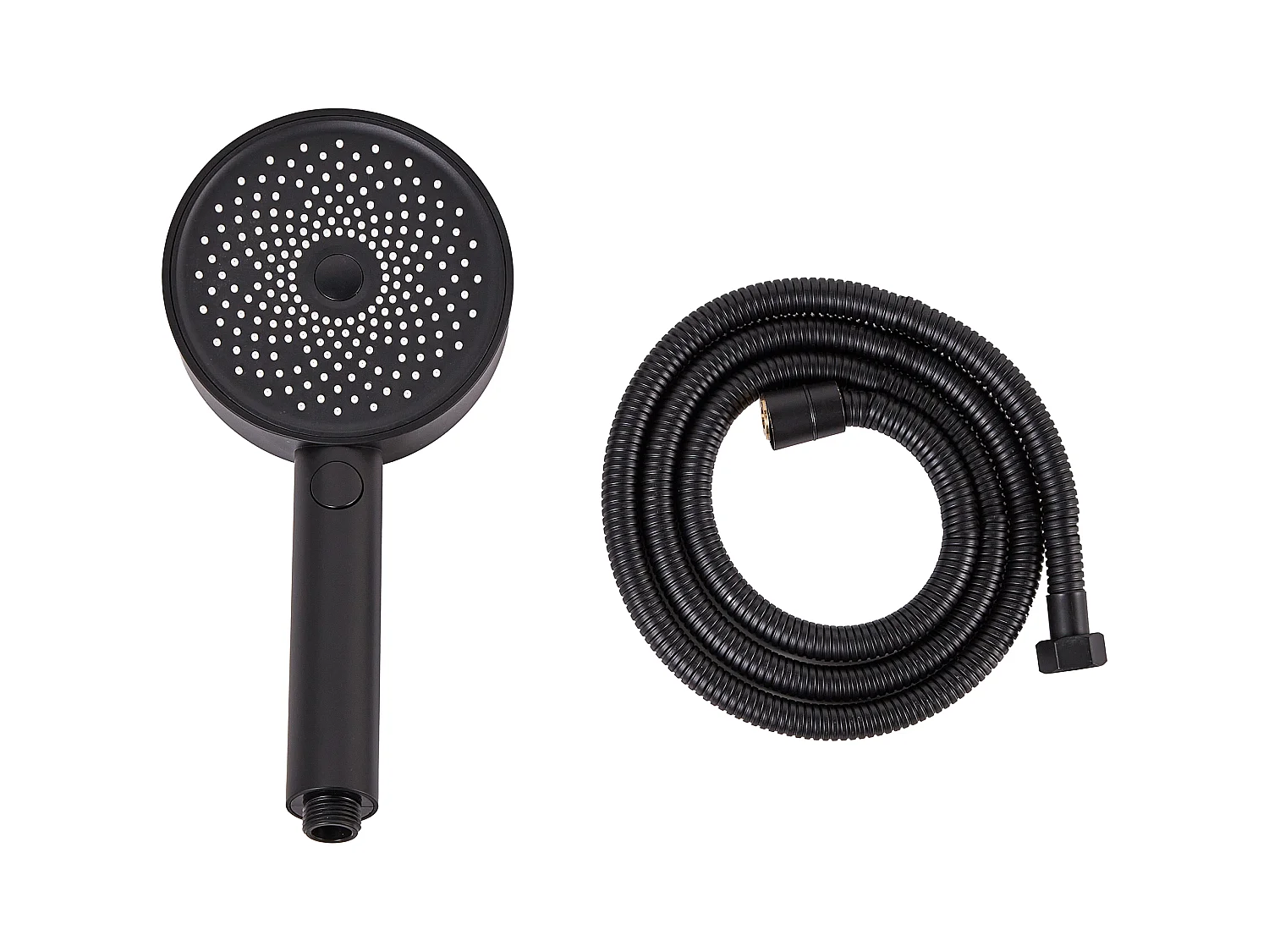 Kit de pommeau de douche avec tuyau flexible UYUCA 4 modes Noir