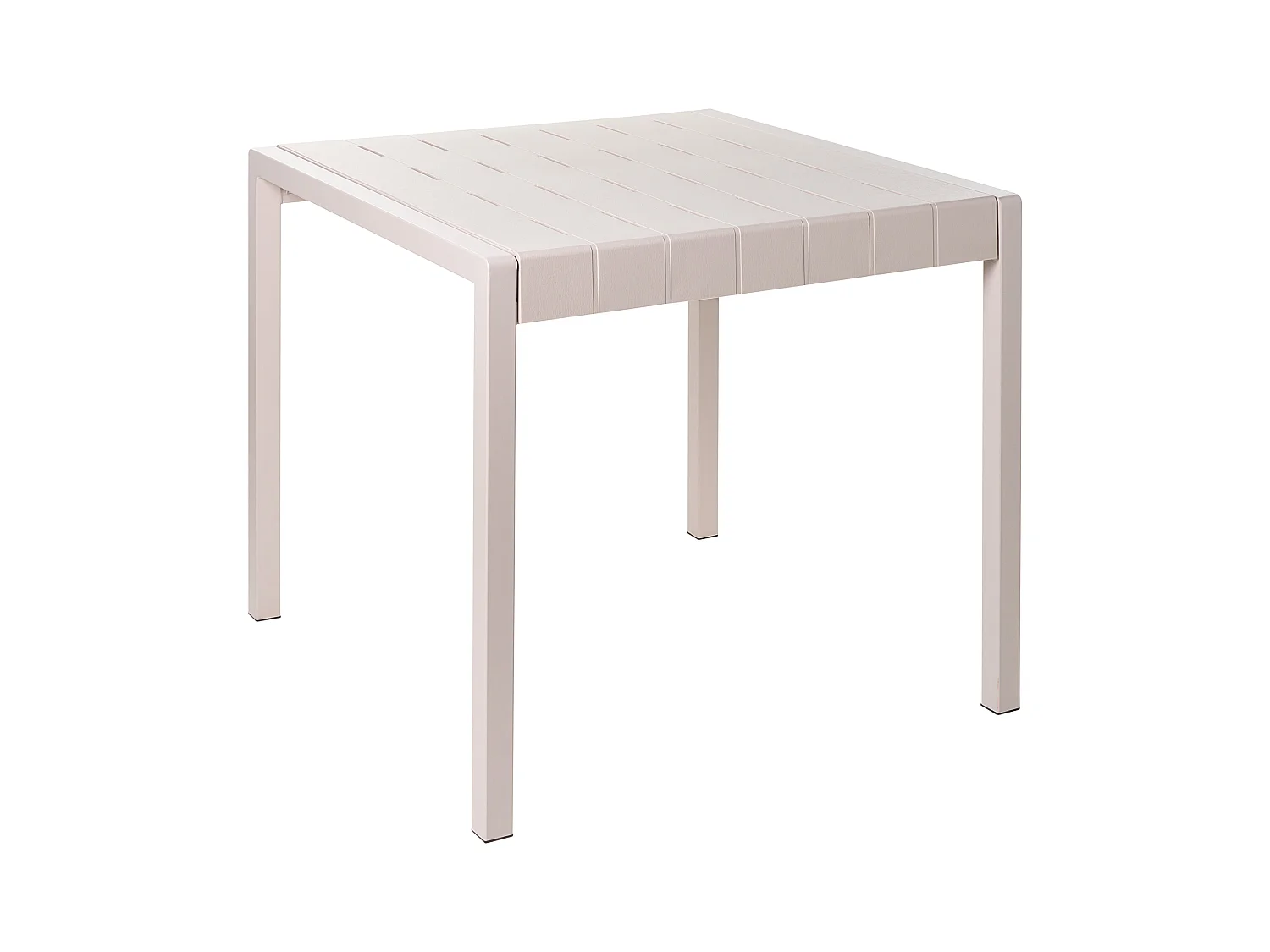 Table de salle à manger de jardin BARTICA 81 cm 84 cm Beige