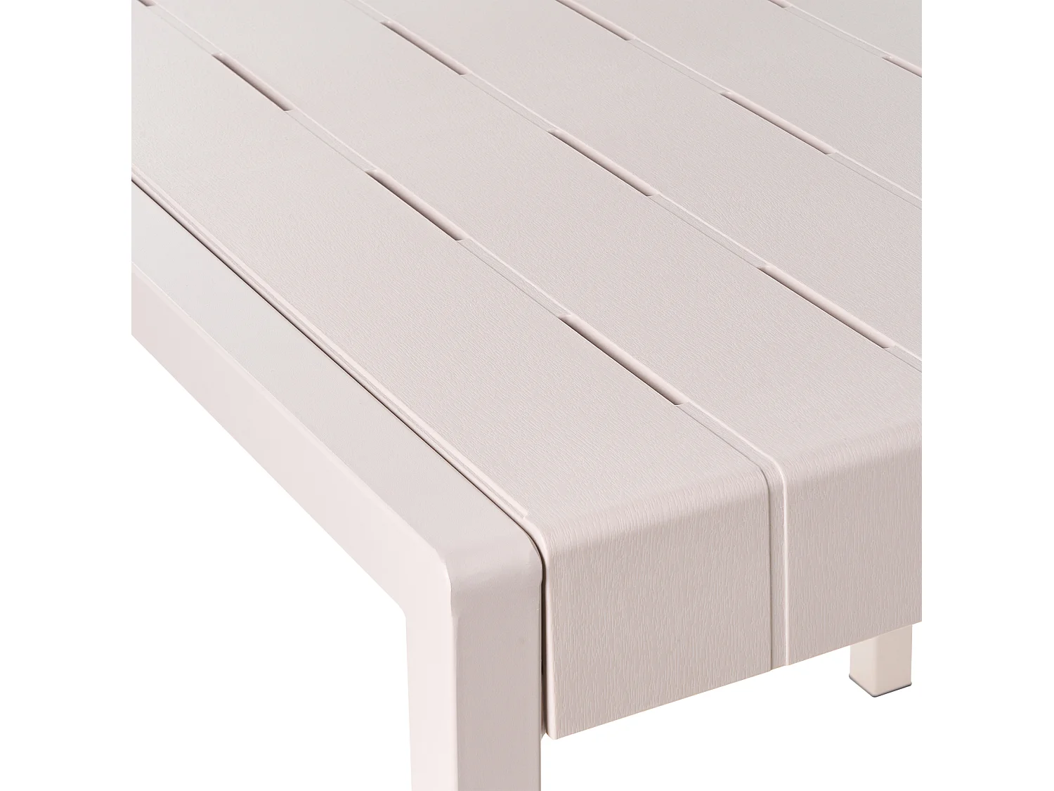 Table de salle à manger de jardin BARTICA 81 cm 84 cm Beige