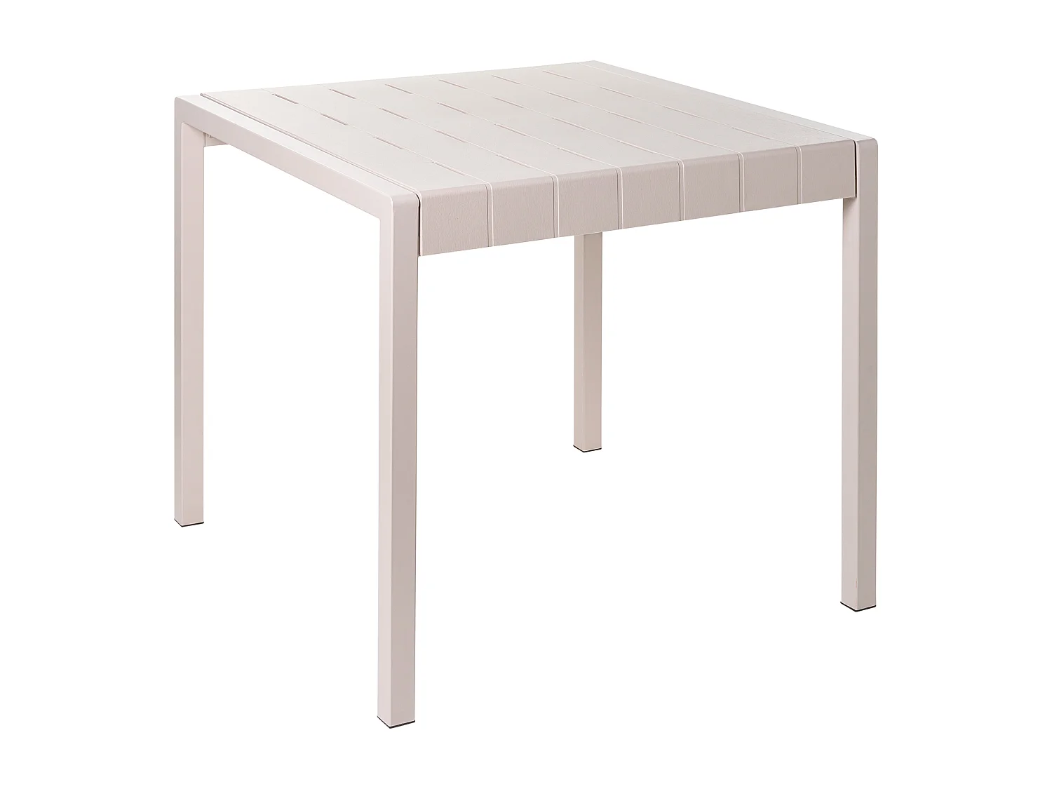Table de salle à manger de jardin BARTICA 81 cm 84 cm Beige