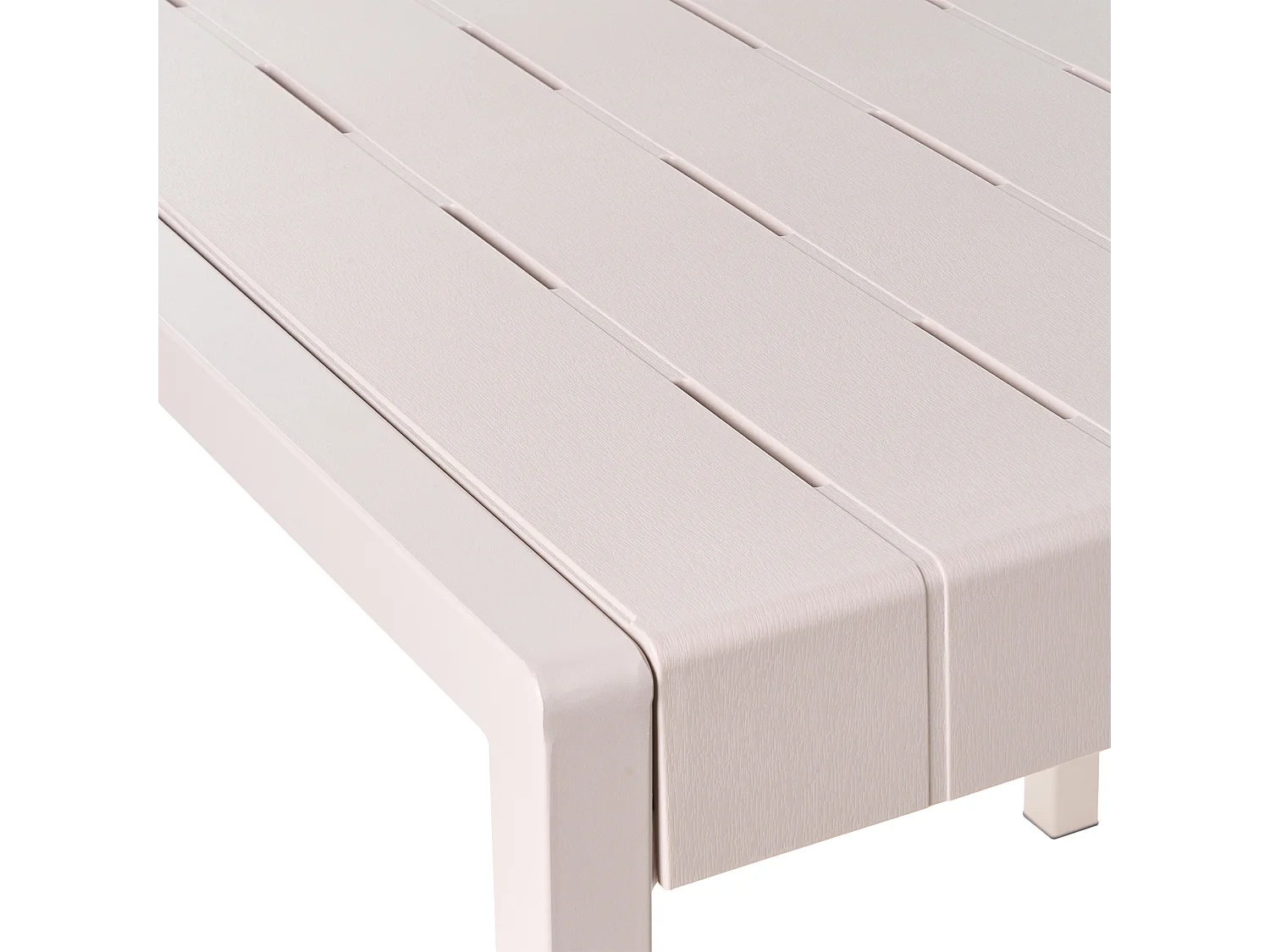 Table de salle à manger de jardin BARTICA 81 cm 84 cm Beige