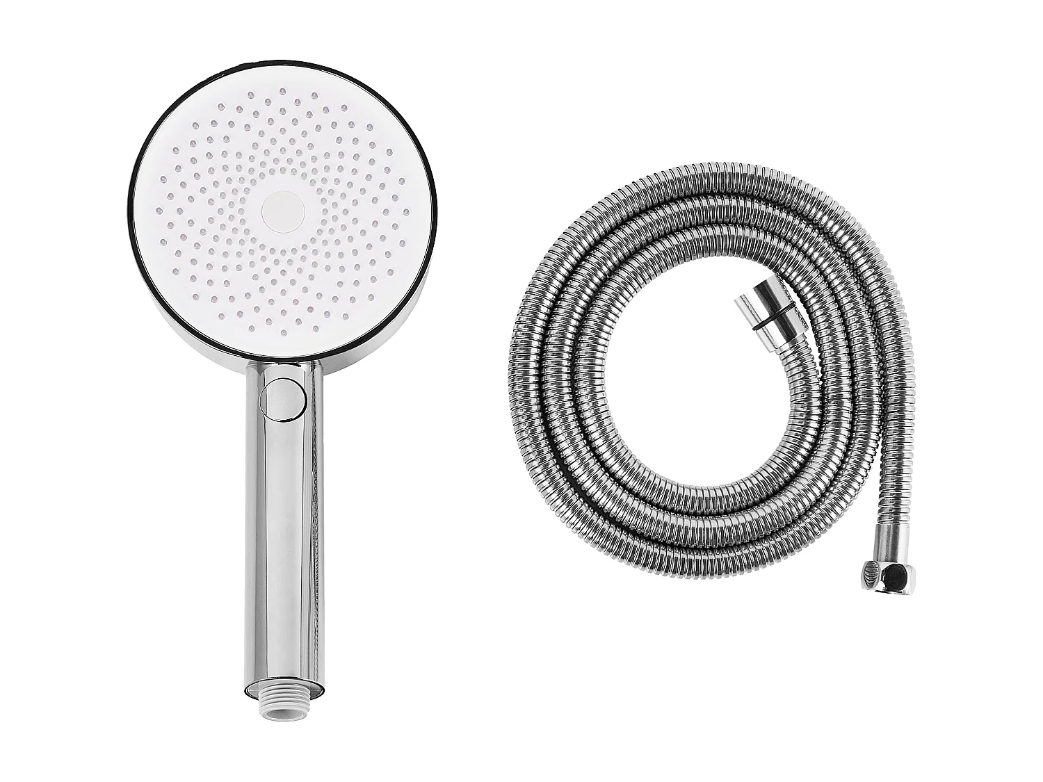 Kit de pommeau de douche avec tuyau flexible UYUCA 4 modes Argenté