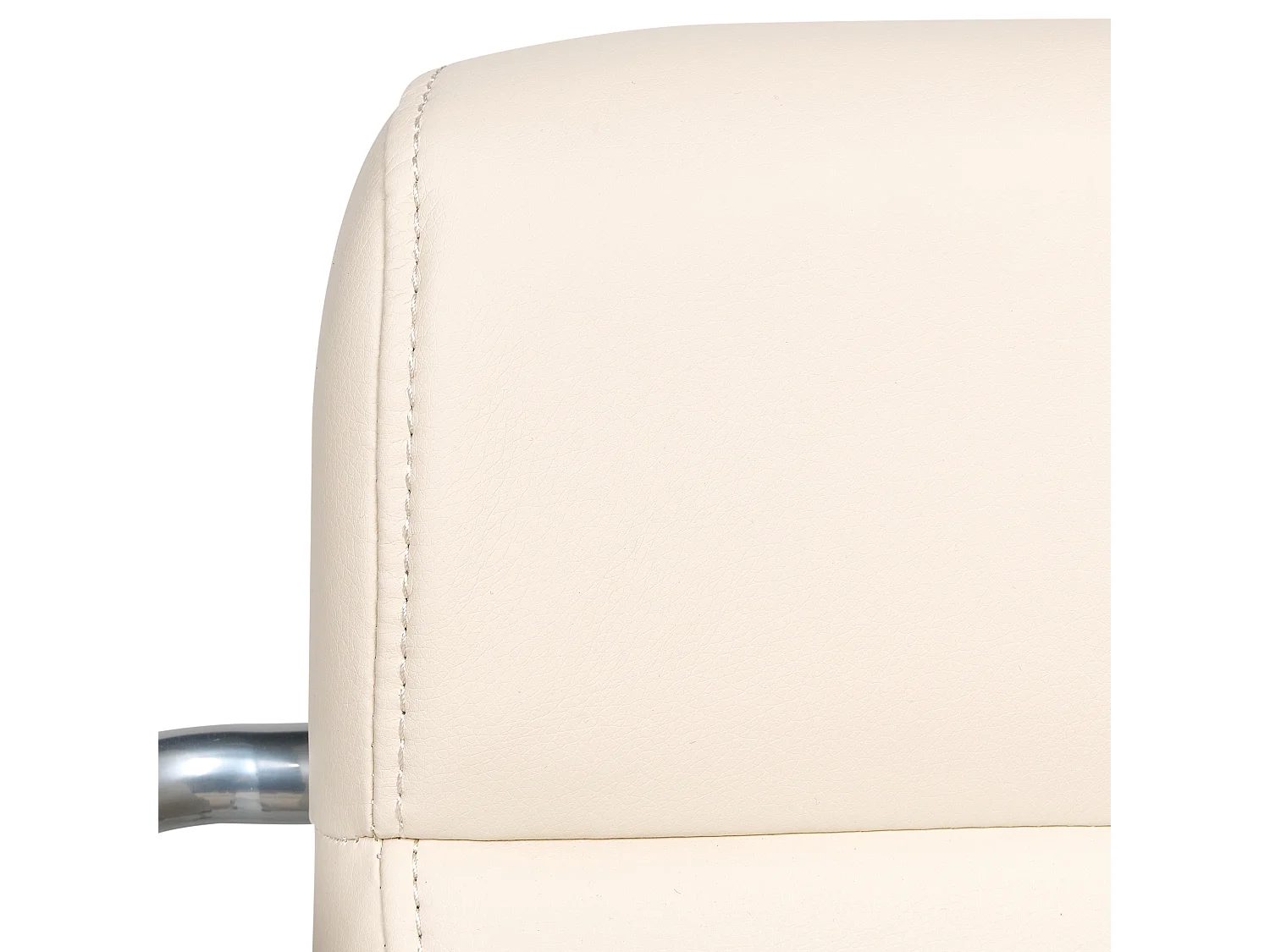 Chaise de bureau CANDOR Cuir PU Blanc cassé