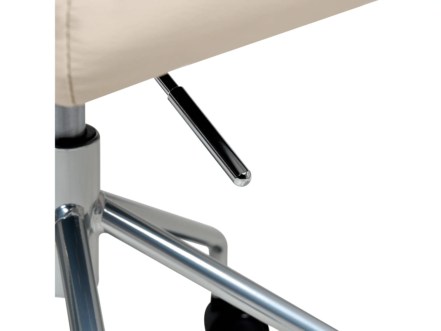 Chaise de bureau CANDOR Cuir PU Blanc cassé