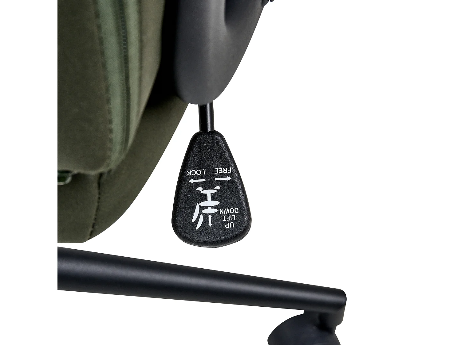 Chaise de bureau REBEL Tissu Vert foncé