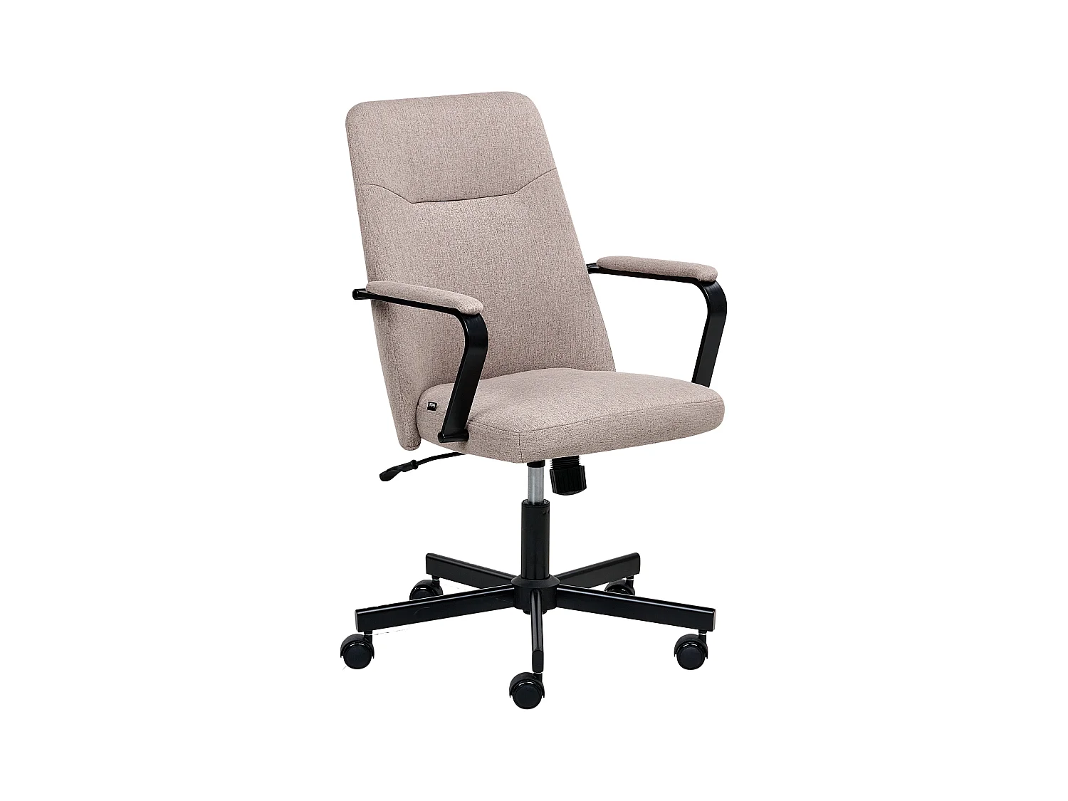 Chaise de bureau CAROGA Tissu Marron clair