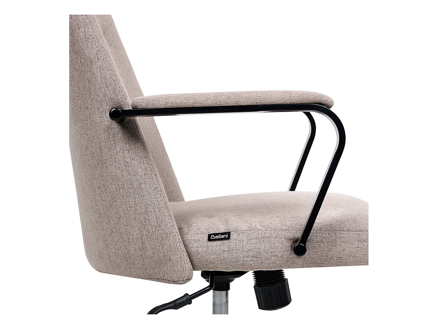 Chaise de bureau CAROGA Tissu Marron clair