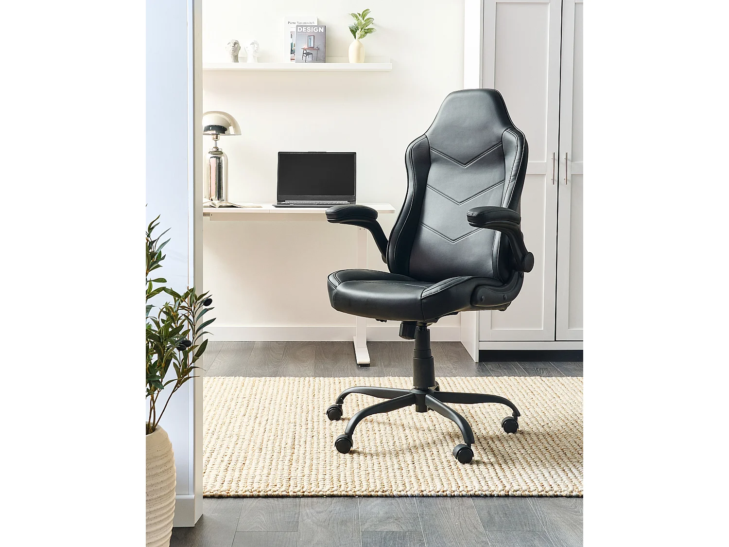 Office Chair TRIUMPHER Faux Leather Black