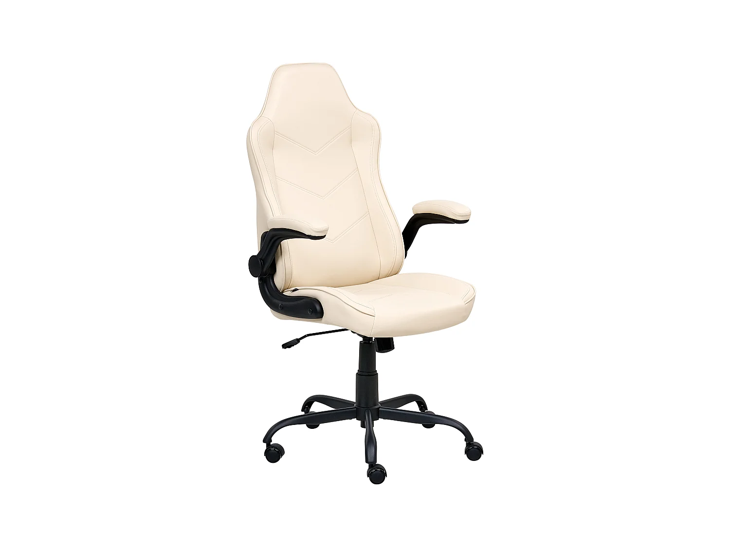 Chaise de bureau TRIUMPHER Cuir PU Blanc cassé