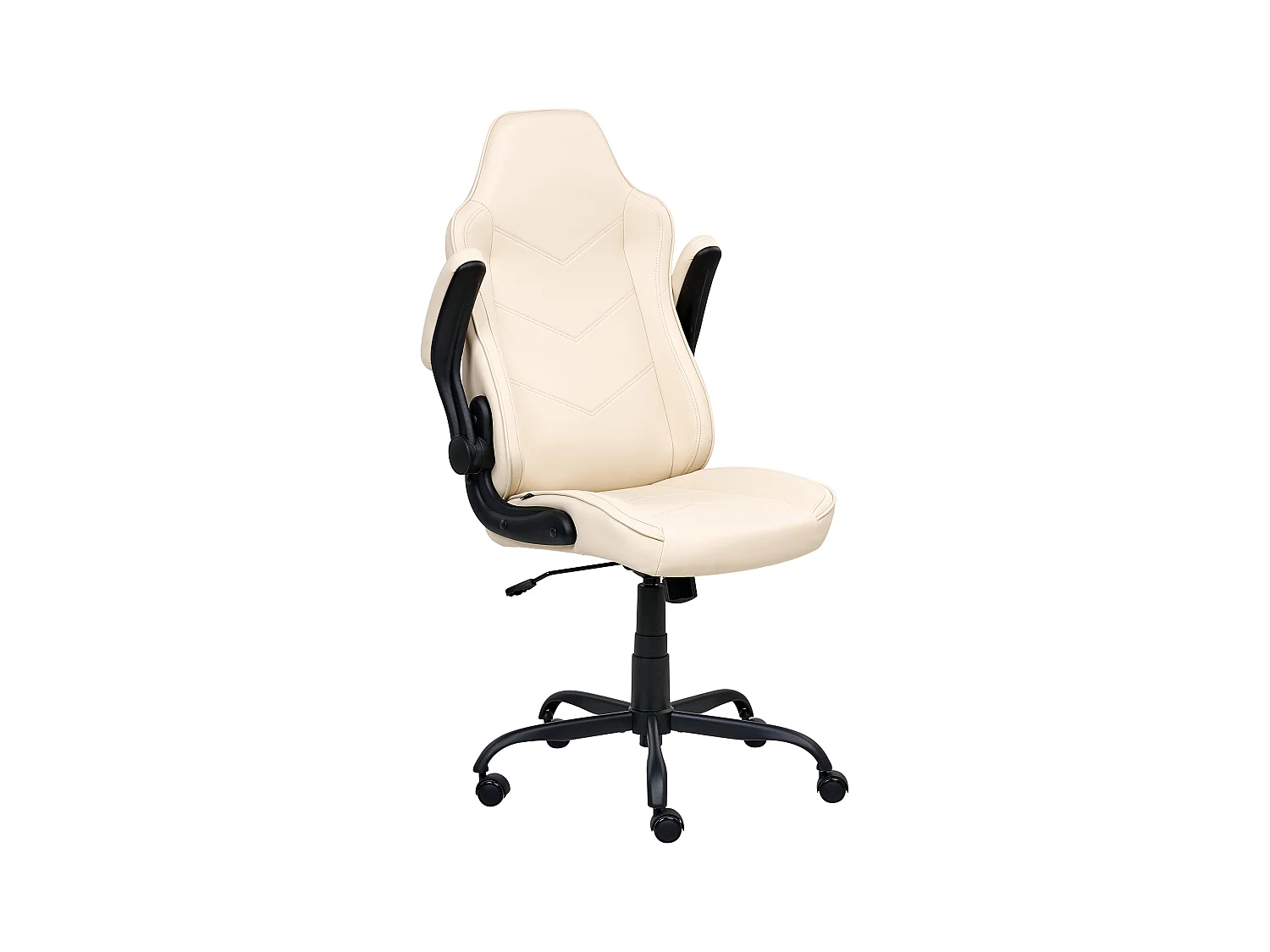 Chaise de bureau TRIUMPHER Cuir PU Blanc cassé