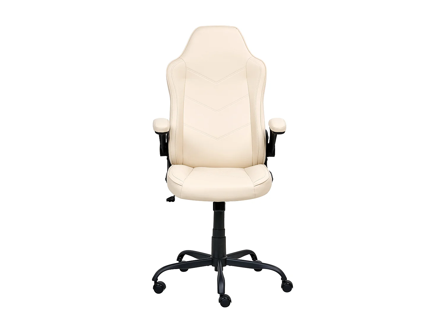 Chaise de bureau TRIUMPHER Cuir PU Blanc cassé