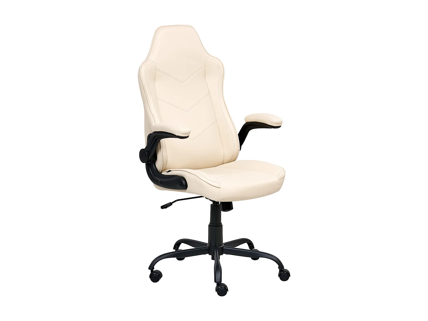 Chaise de bureau TRIUMPHER Cuir PU Blanc cassé