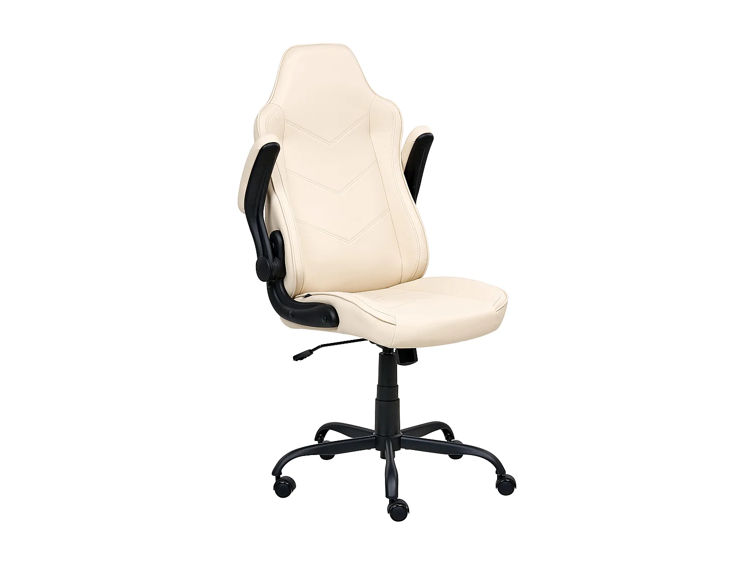 Chaise de bureau TRIUMPHER Cuir PU Blanc cassé