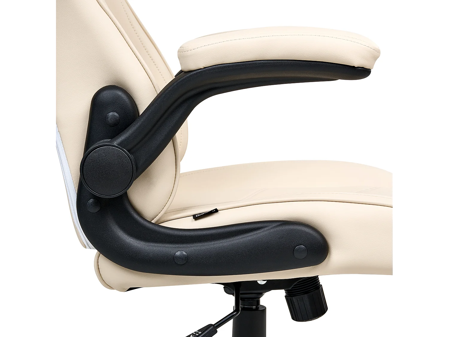 Chaise de bureau TRIUMPHER Cuir PU Blanc cassé