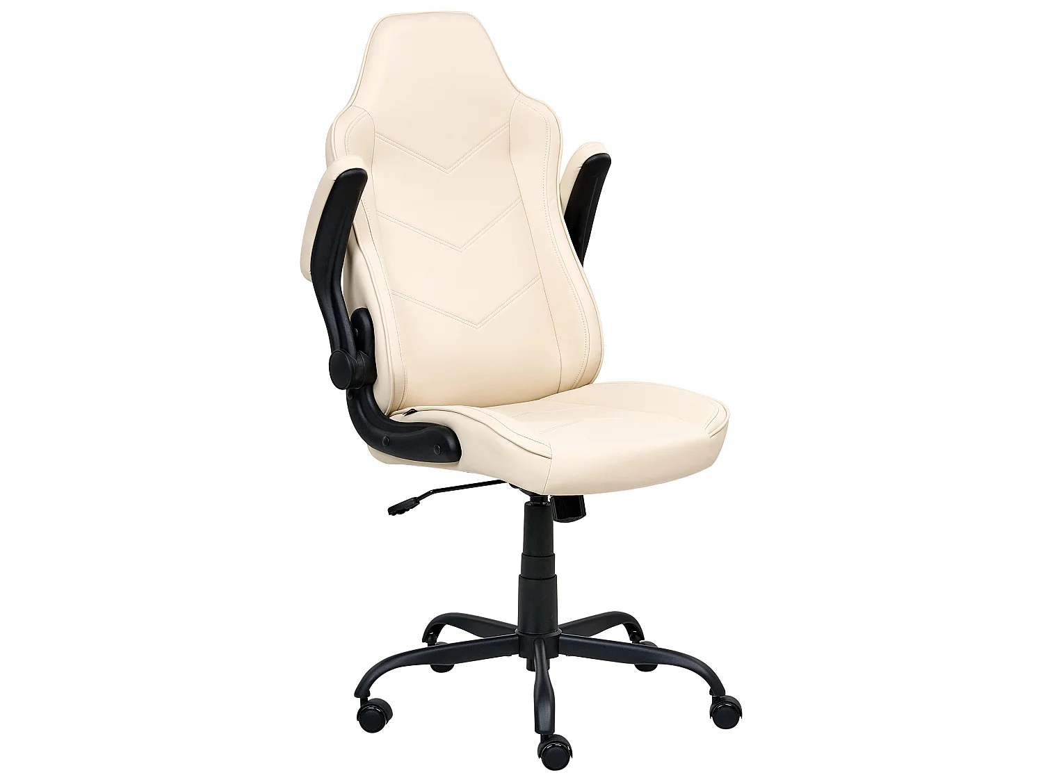 Office Chair TRIUMPHER Faux Leather Off-White