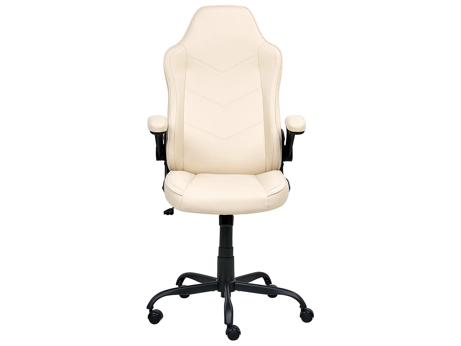 Office Chair TRIUMPHER Faux Leather Off-White