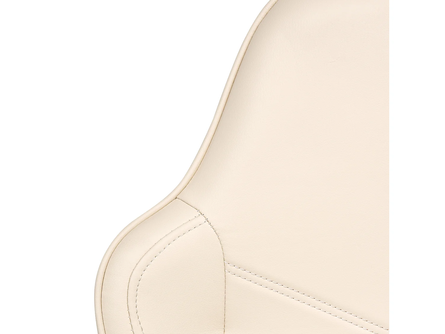 Office Chair TRIUMPHER Faux Leather Off-White
