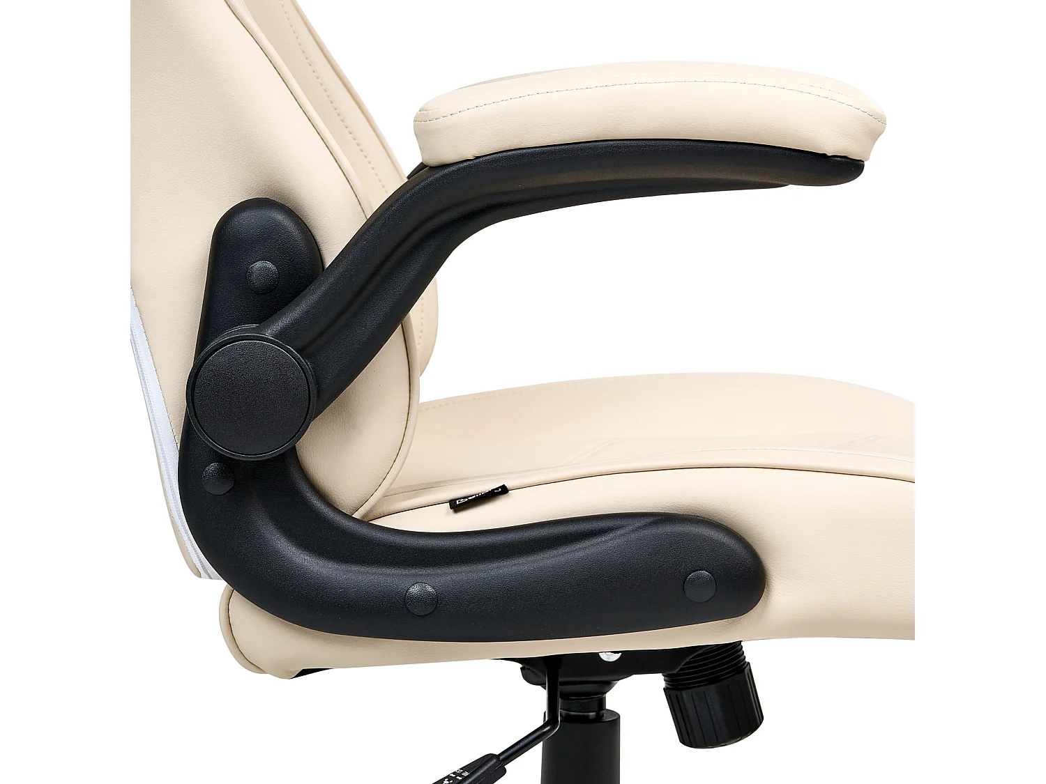 Office Chair TRIUMPHER Faux Leather Off-White