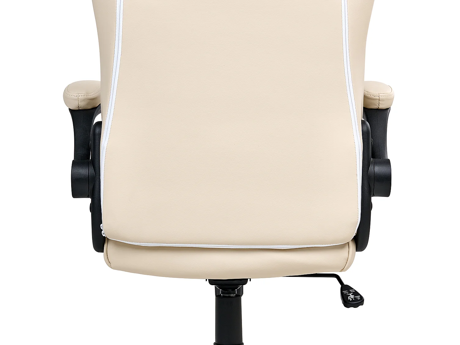 Office Chair TRIUMPHER Faux Leather Off-White