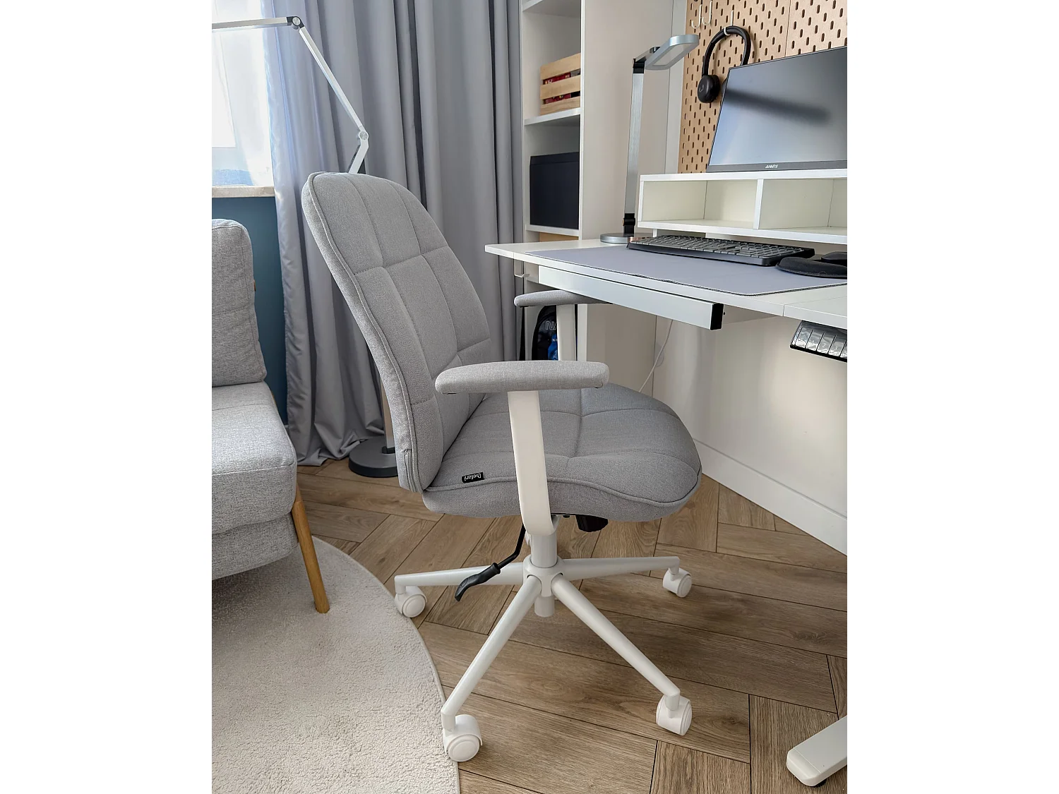 Office Chair CARLTON Fabric Grey