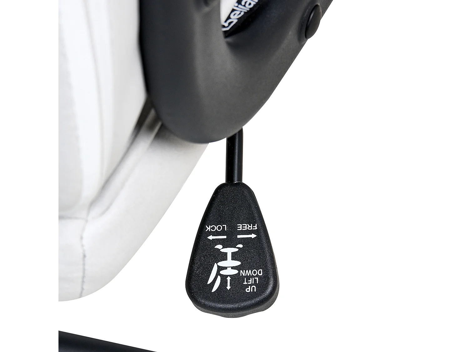 Chaise de bureau REBEL Tissu Blanc cassé