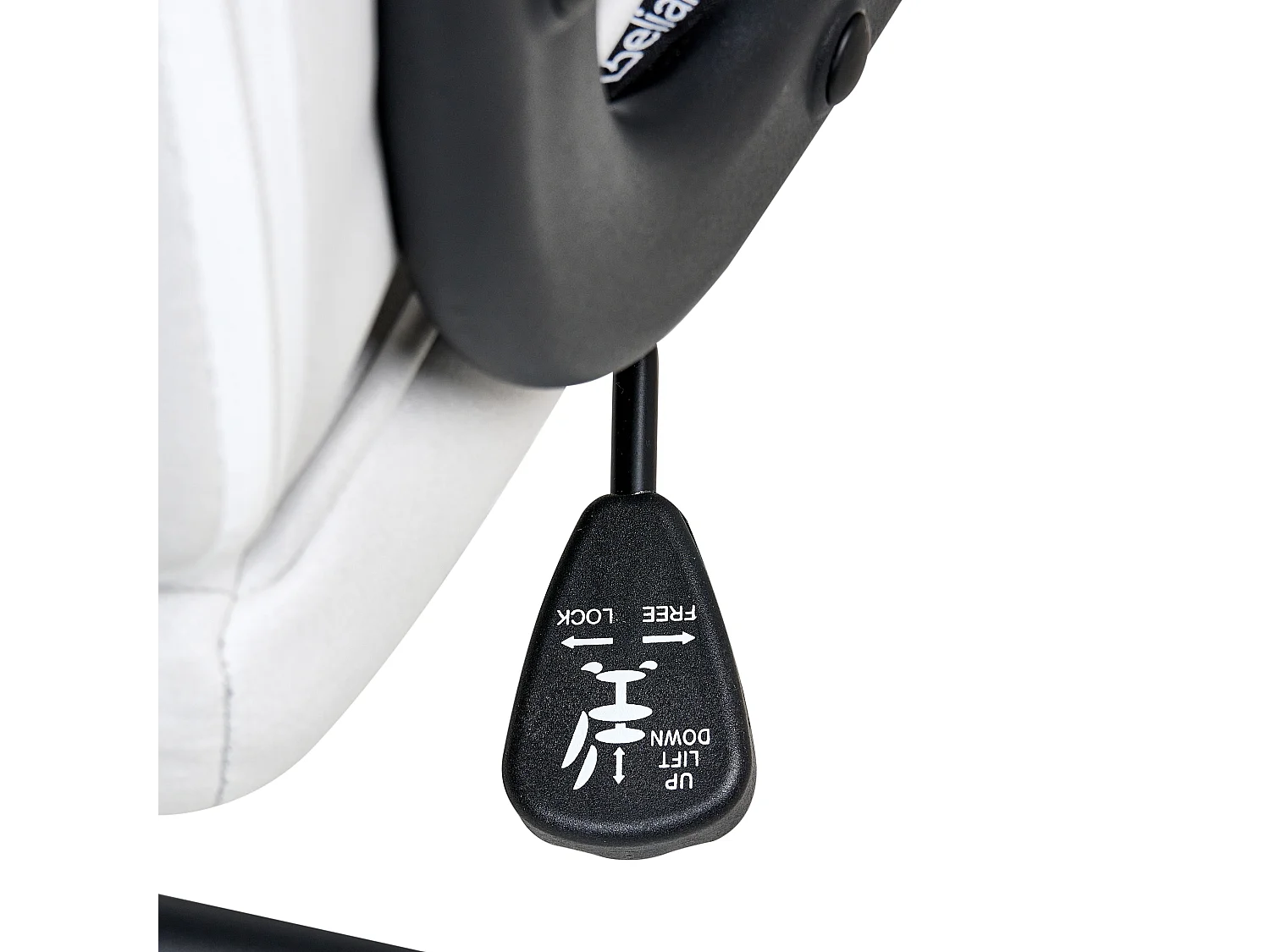 Chaise de bureau REBEL Tissu Blanc cassé