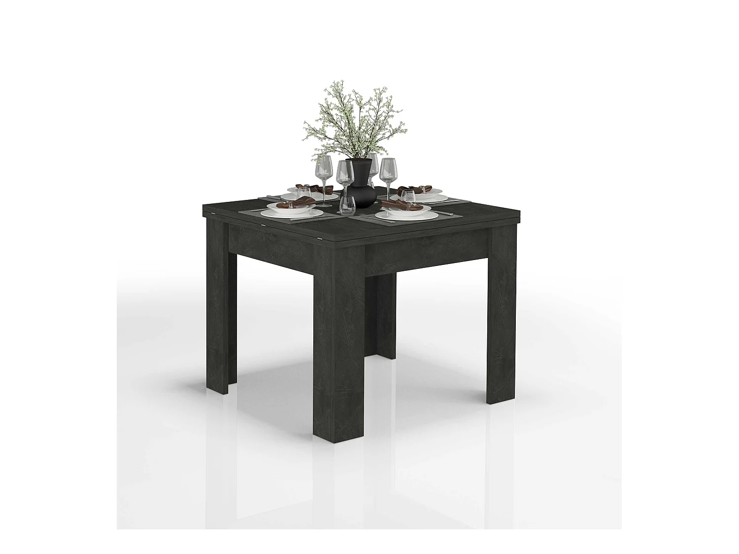 Table extensible de salon au design moderne Jesi Liber Ardesia