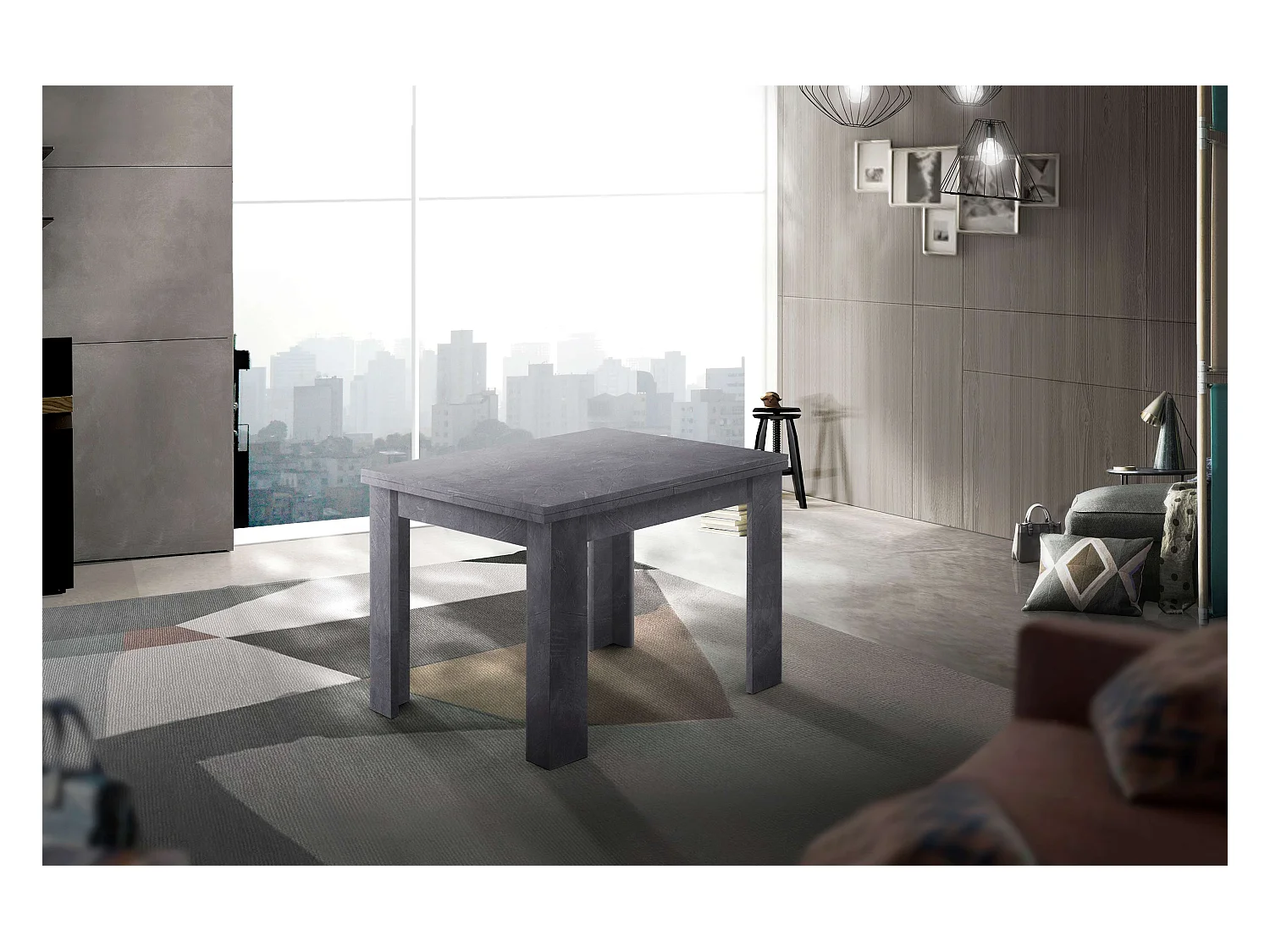 Table extensible de salon au design moderne Jesi Liber Ardesia
