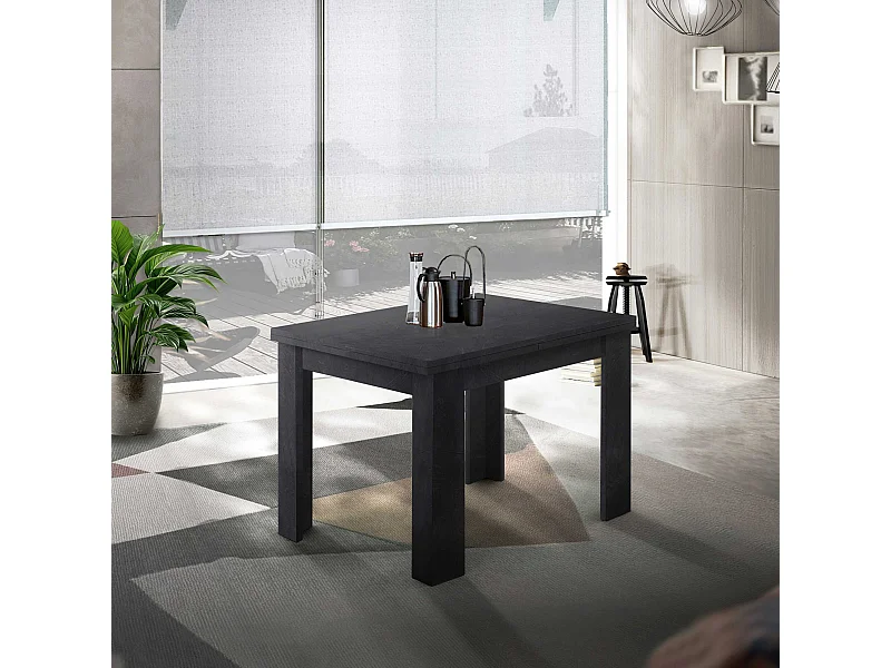 Tavolo allungabile Jesi ideale per 6-8 persone colore ardesia 90/180x90x75 cm