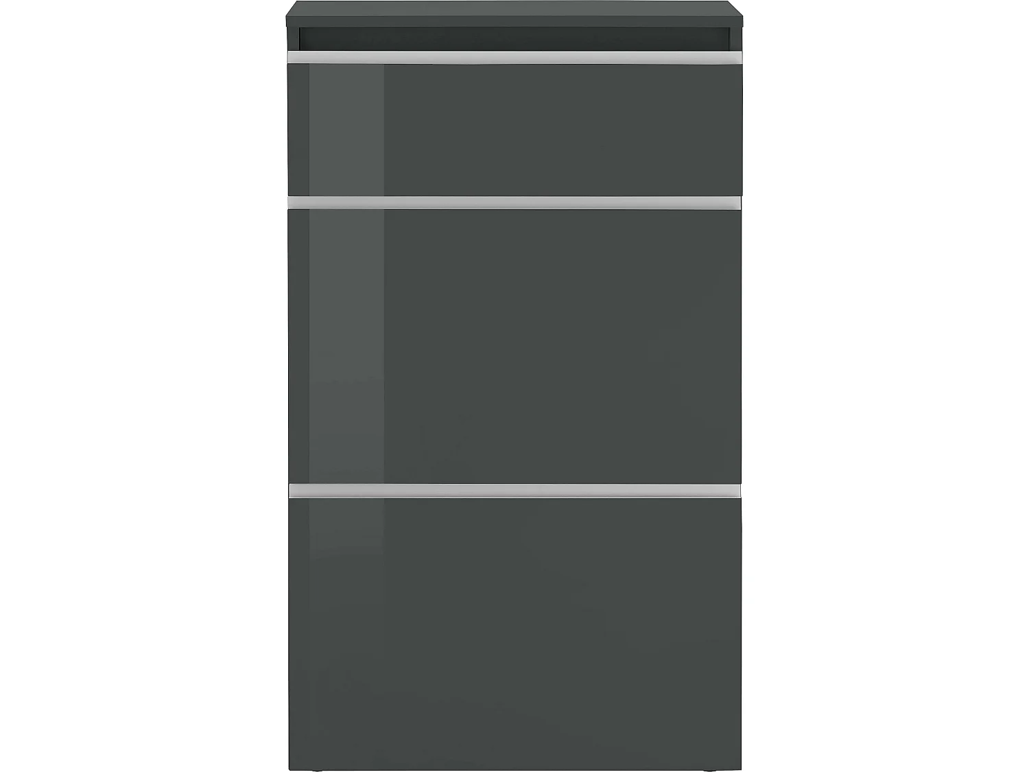 Zapatero 60 cm 2 puertas compartimento abatible 12 pared de zapatos Magic Bata Ardesia