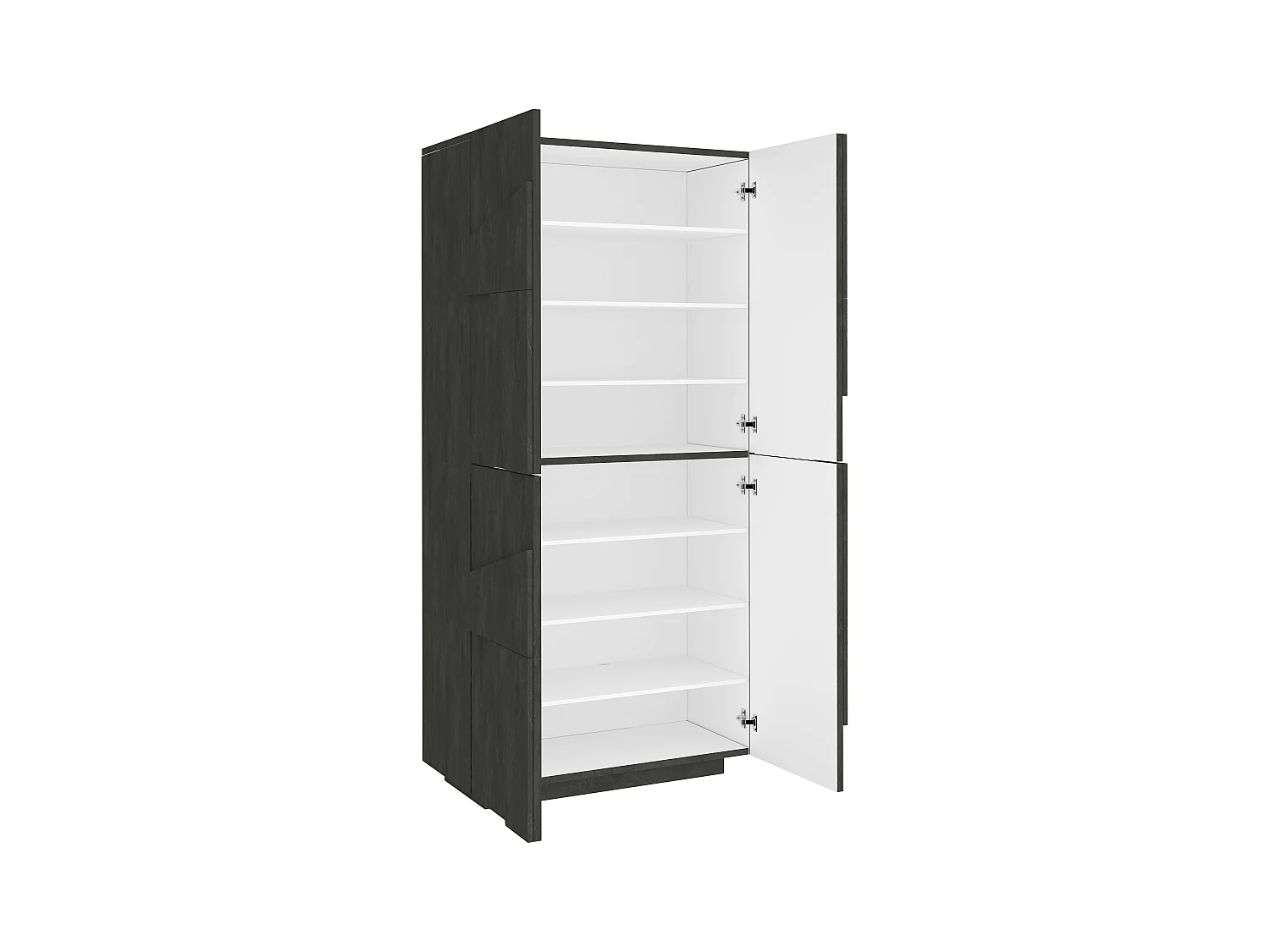 Meuble chaussure design polyvalent 4 portes 8 placards Ping Dress Ardesia