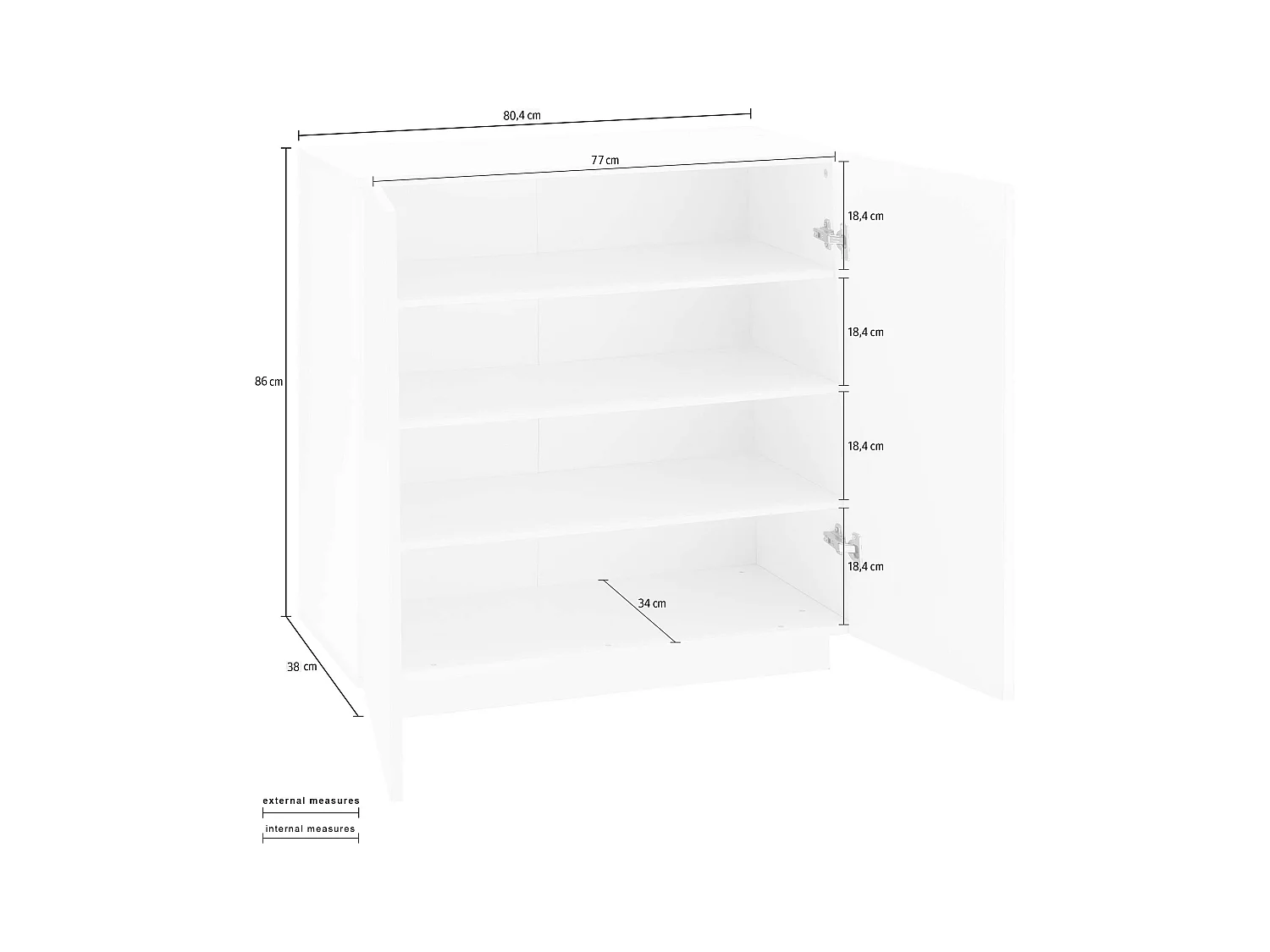 Meuble chaussures 2 portes 16 chaussures design moderne Vega Carry Ardesia