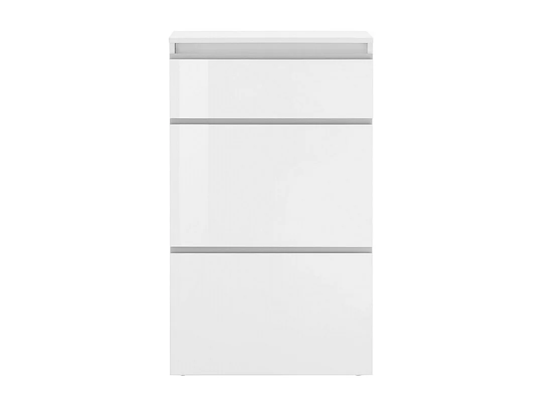 Scarpiera 3 ante L 60 x H 120 x P 26.5 cm 12 paia, bianco