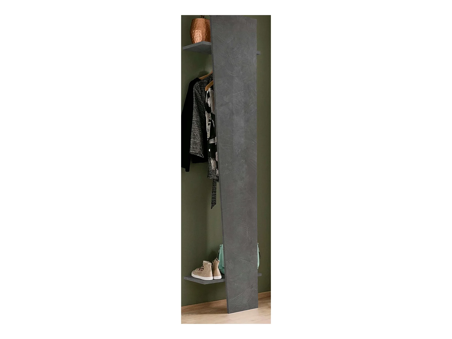 Mobile ingresso VEGA L 50 x H 200 x P 30 cm grigio ardesia