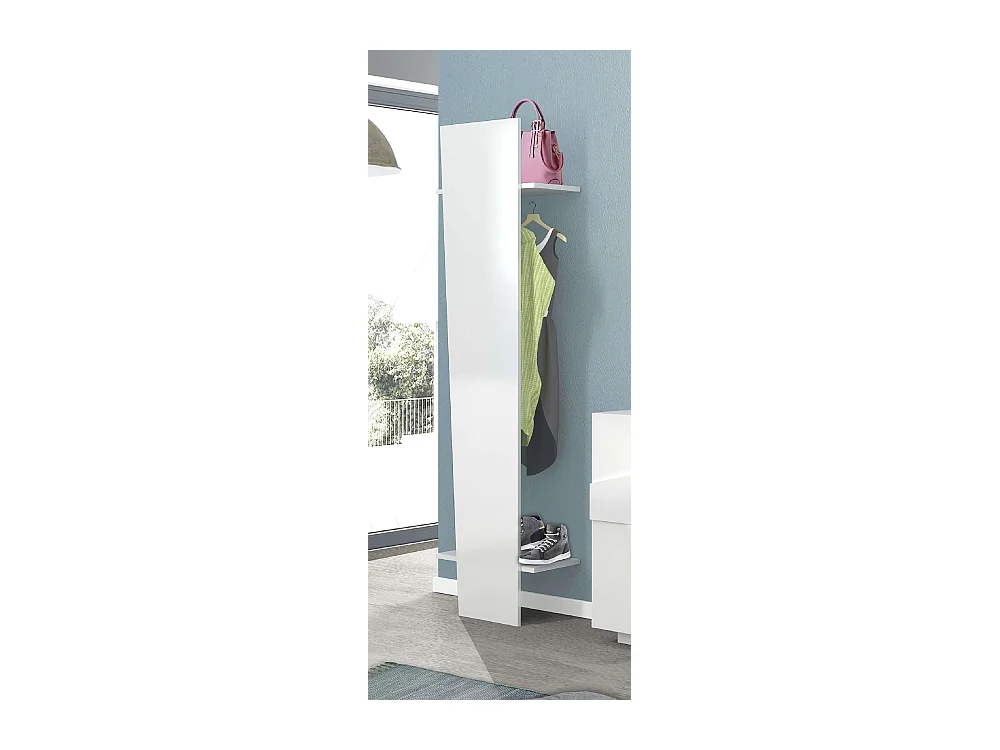 Perchero armario abierto diseño moderno blanco vestíbulo dormitorio Ping Bianco Lucido Hang