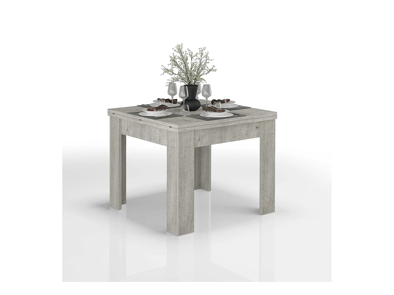 Table à manger extensible 4-6 personnes salon salle à manger Jesi Style