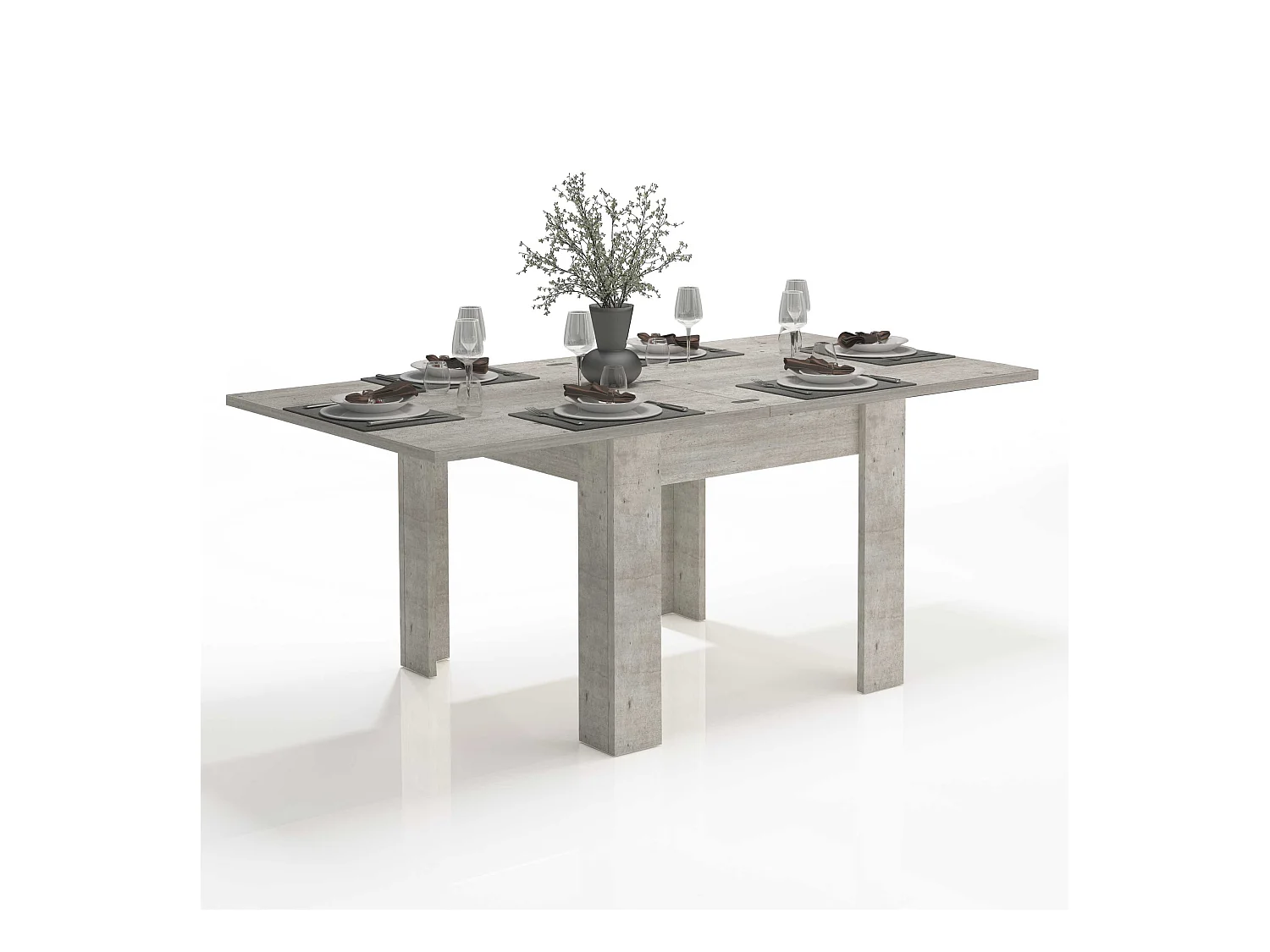 Table à manger extensible 4-6 personnes salon salle à manger Jesi Style