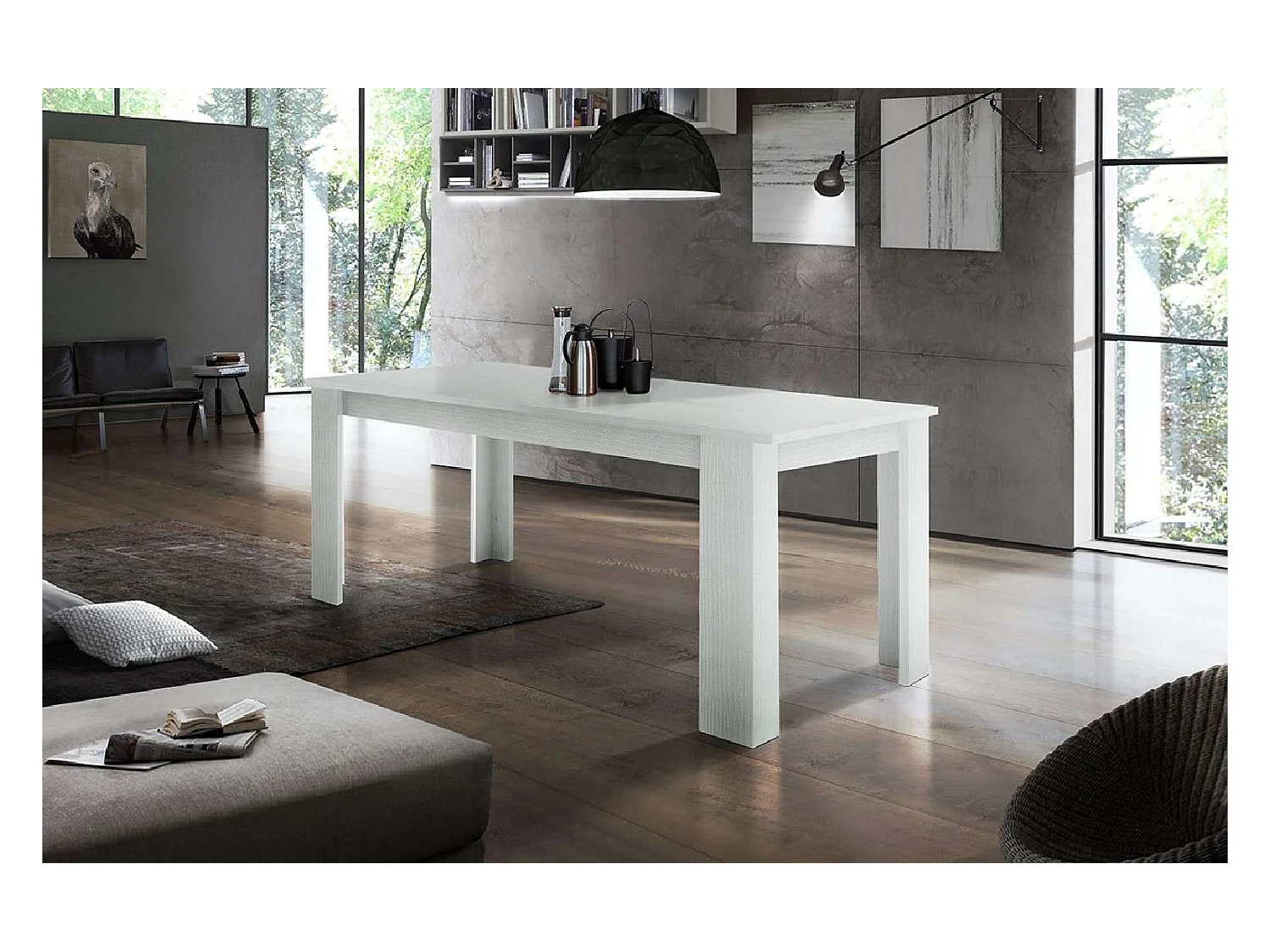 Tavolo Da Pranzo Allungabile Moderno made in Italy 140/190x90x75 - JESI