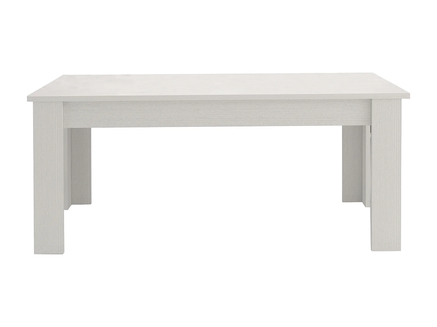 Mesa extensible madera blanca 140-190 x 90 cm salón comedor Jesi Hout
