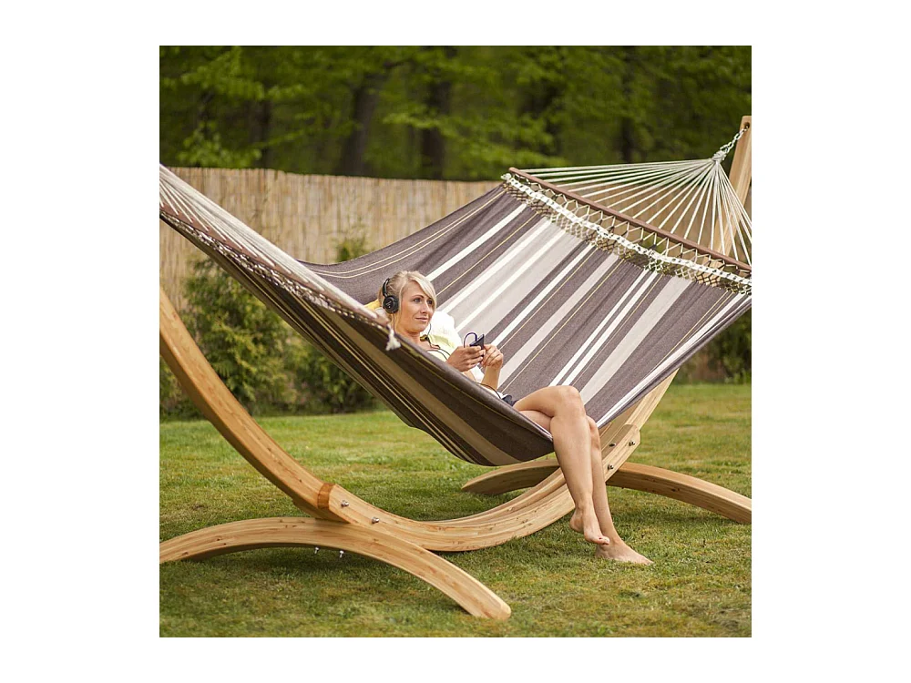 Hamac artisanal XXL en coton et polyester Palacio cafe