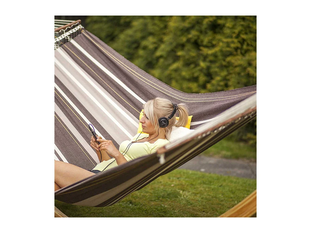 Hamac artisanal XXL en coton et polyester Palacio cafe