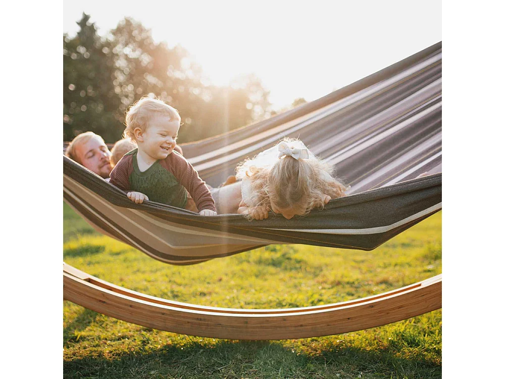 Hamac artisanal XXL en coton et polyester Palacio cafe